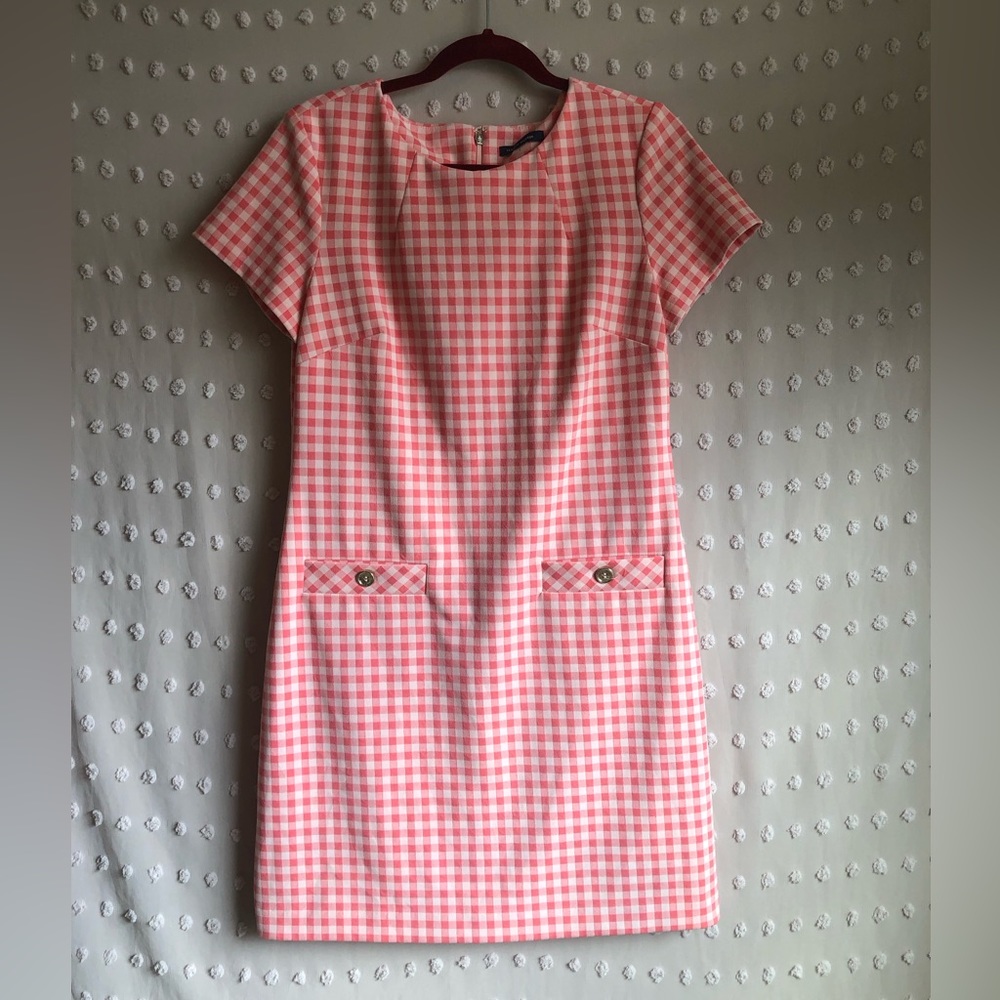 Tommy Hilfiger Pink Gingham Mini Dress